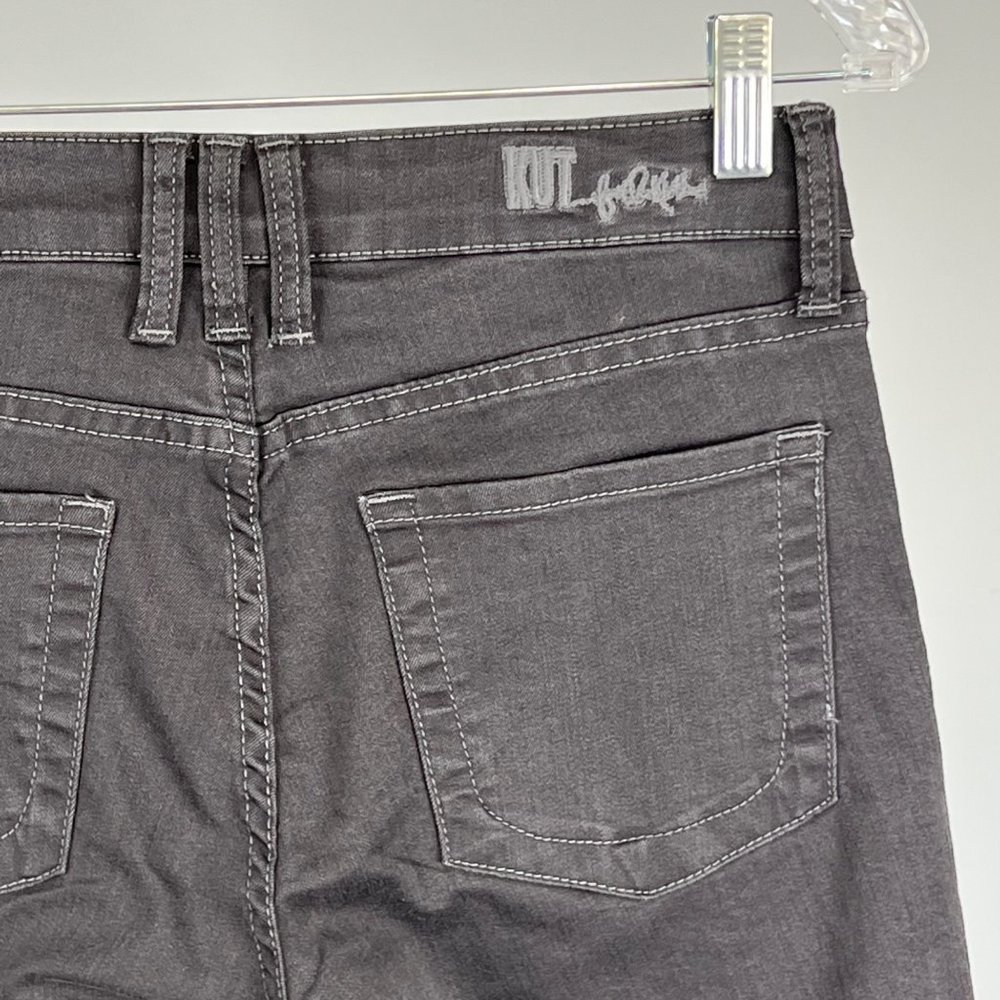 Kut from the Kloth Womens Sienna Skinny Jeans Gray Stretch Cotton Denim size 4 - Picture 7 of 11